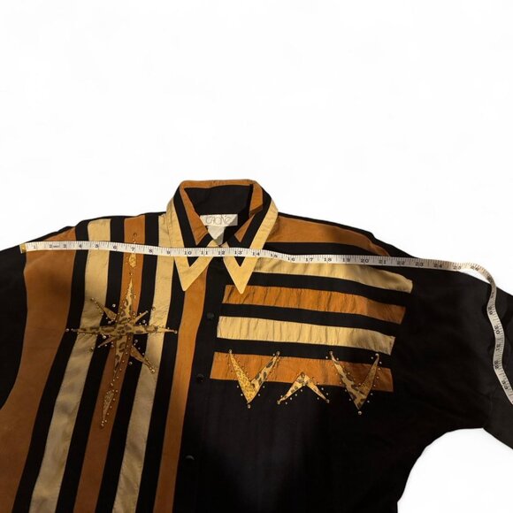 Vintage Cache Shirt W Shoulder Pads - Picture 5 of 7